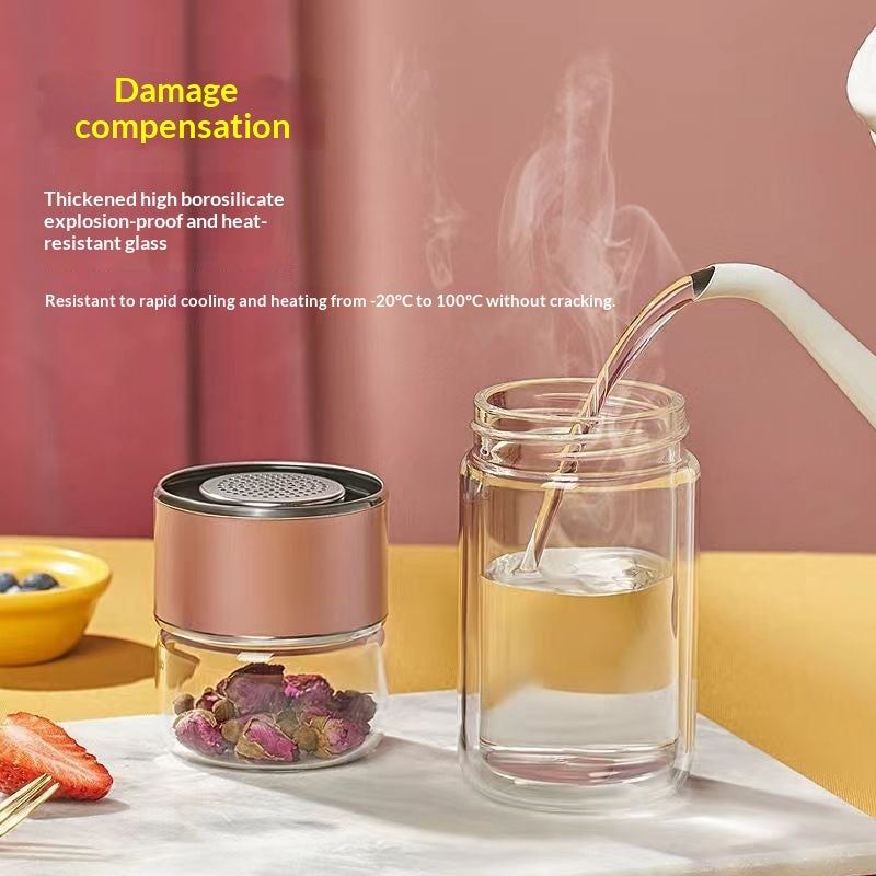 Double-walled Glass Separation Cup