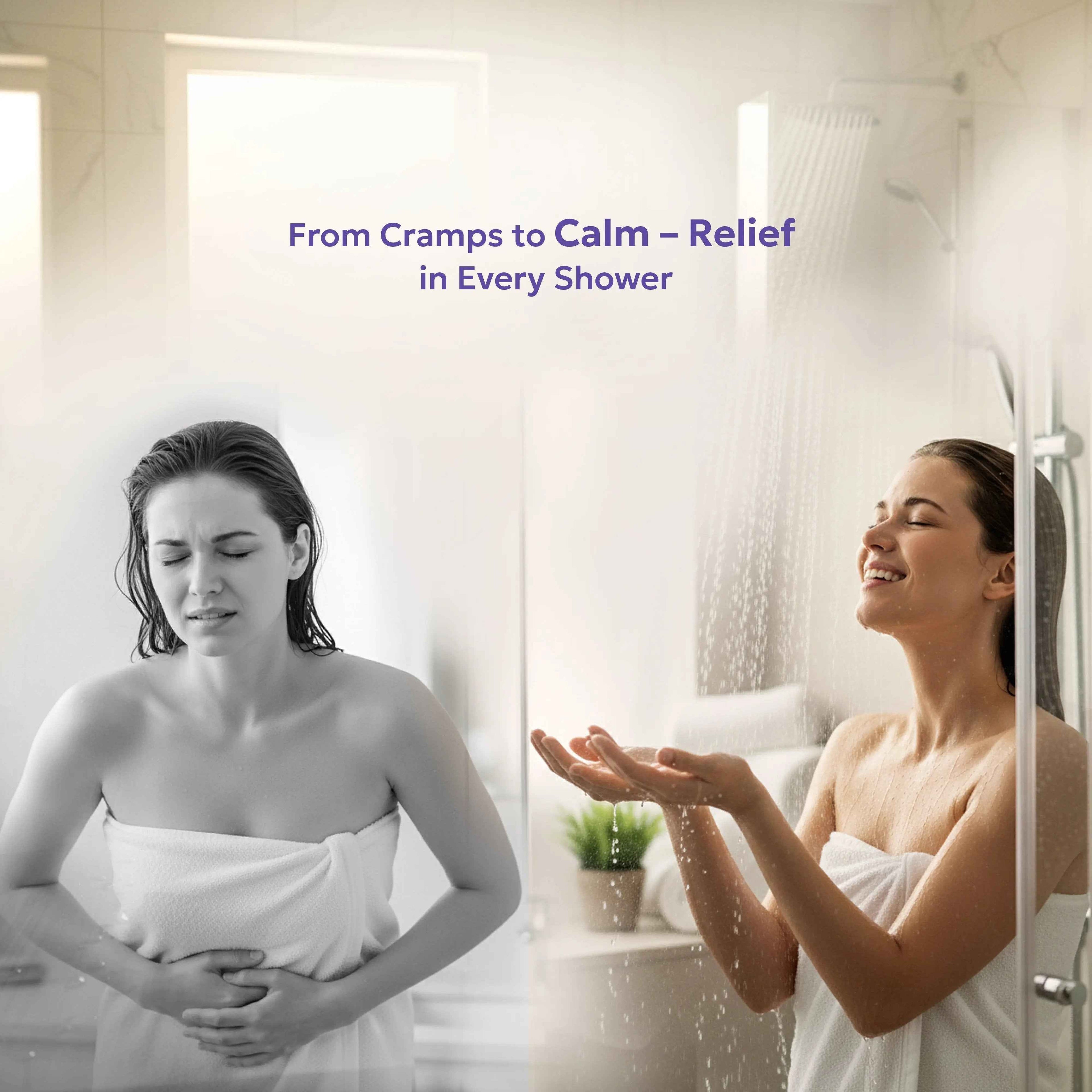 Zen & Hearth Diffuseurs de Douche Anti-Crampes – Cadeau Bien-Être Menstruel pour Femmes et Adolescentes, Comprimés d'Aromathérapie à la Sauge Sclarée, Lavande et Géranium pour la Détente et le Confort du Cycle – Fabriqué au Canada