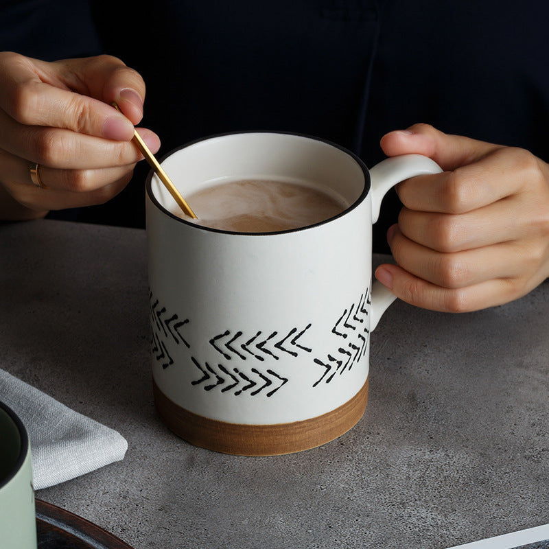 Hand-Painted Ceramic Mug — 500ml
