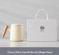 Minimalist Ceramic Tea-Water Separation Mug with Lid & Filter