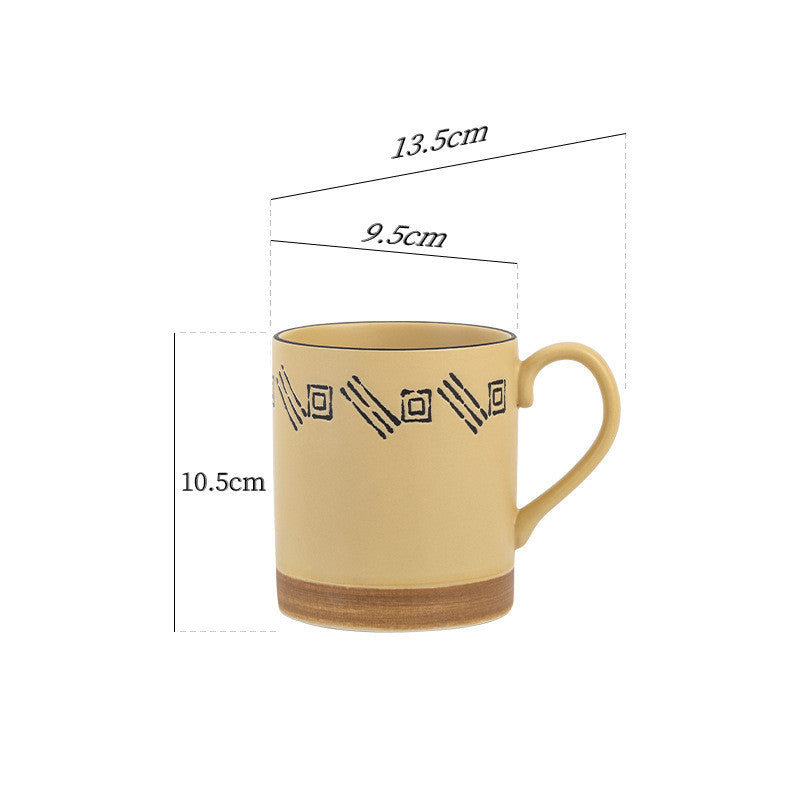 Hand-Painted Ceramic Mug — 500ml