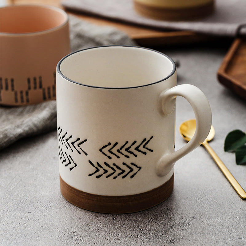 Hand-Painted Ceramic Mug — 500ml