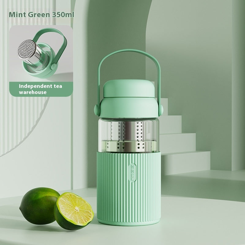 Borosilicate Glass Tea-Water Separation Cup