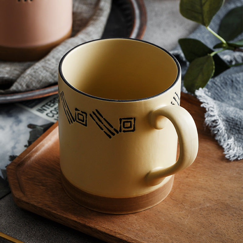 Hand-Painted Ceramic Mug — 500ml