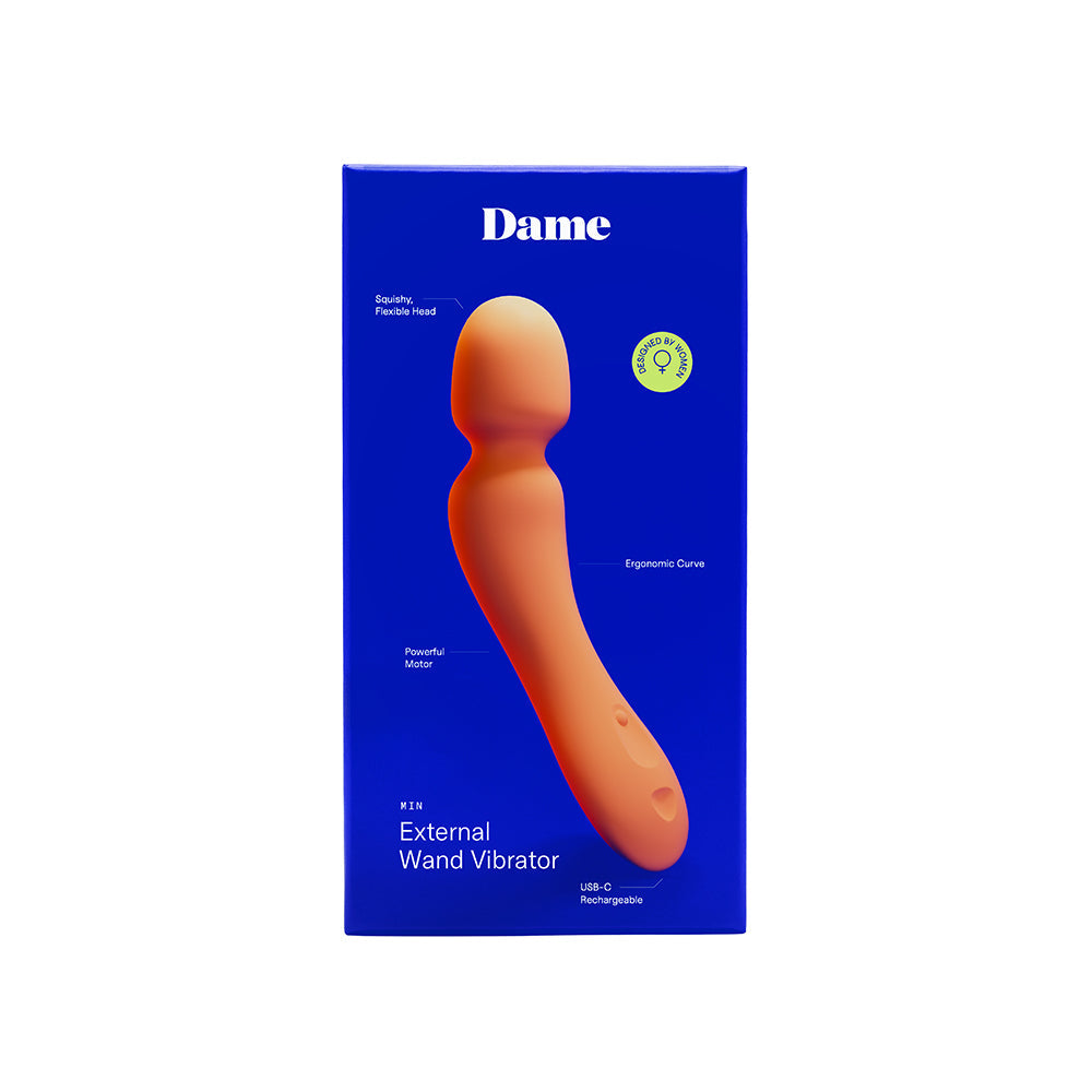 Dame Min Mini Wand Vibrator Papaya-0