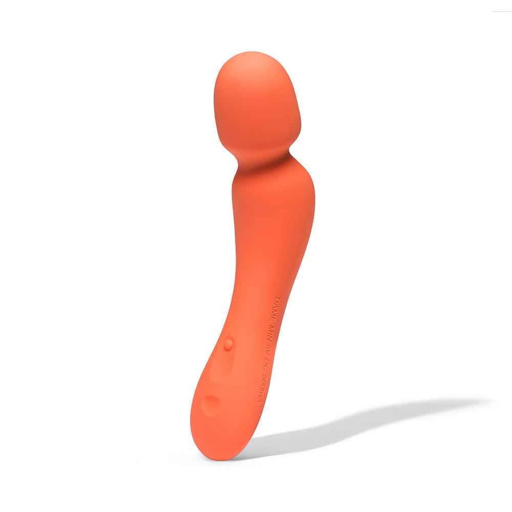 Dame Min Mini Wand Vibrator Papaya-1