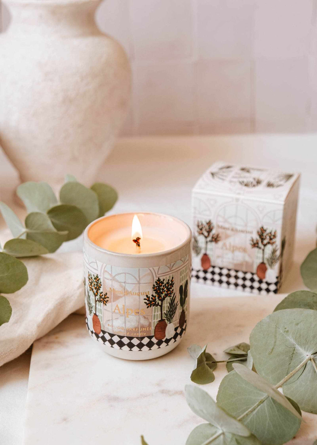 Alpes Reusable Soy Candle – Alpine Fresh Scent | Mimi & August