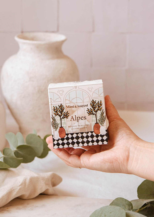 Alpes Reusable Soy Candle – Alpine Fresh Scent | Mimi & August