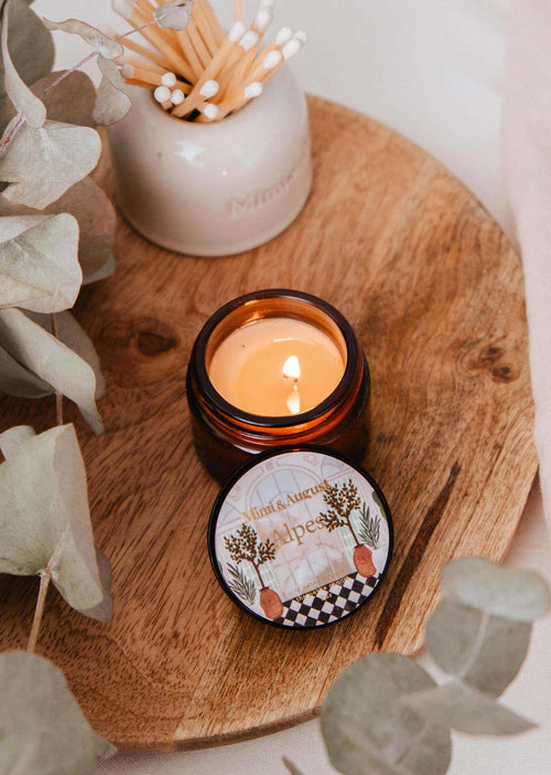 Alpes Soy Candle – Alpine Fresh Scent 2 oz | Mimi & August