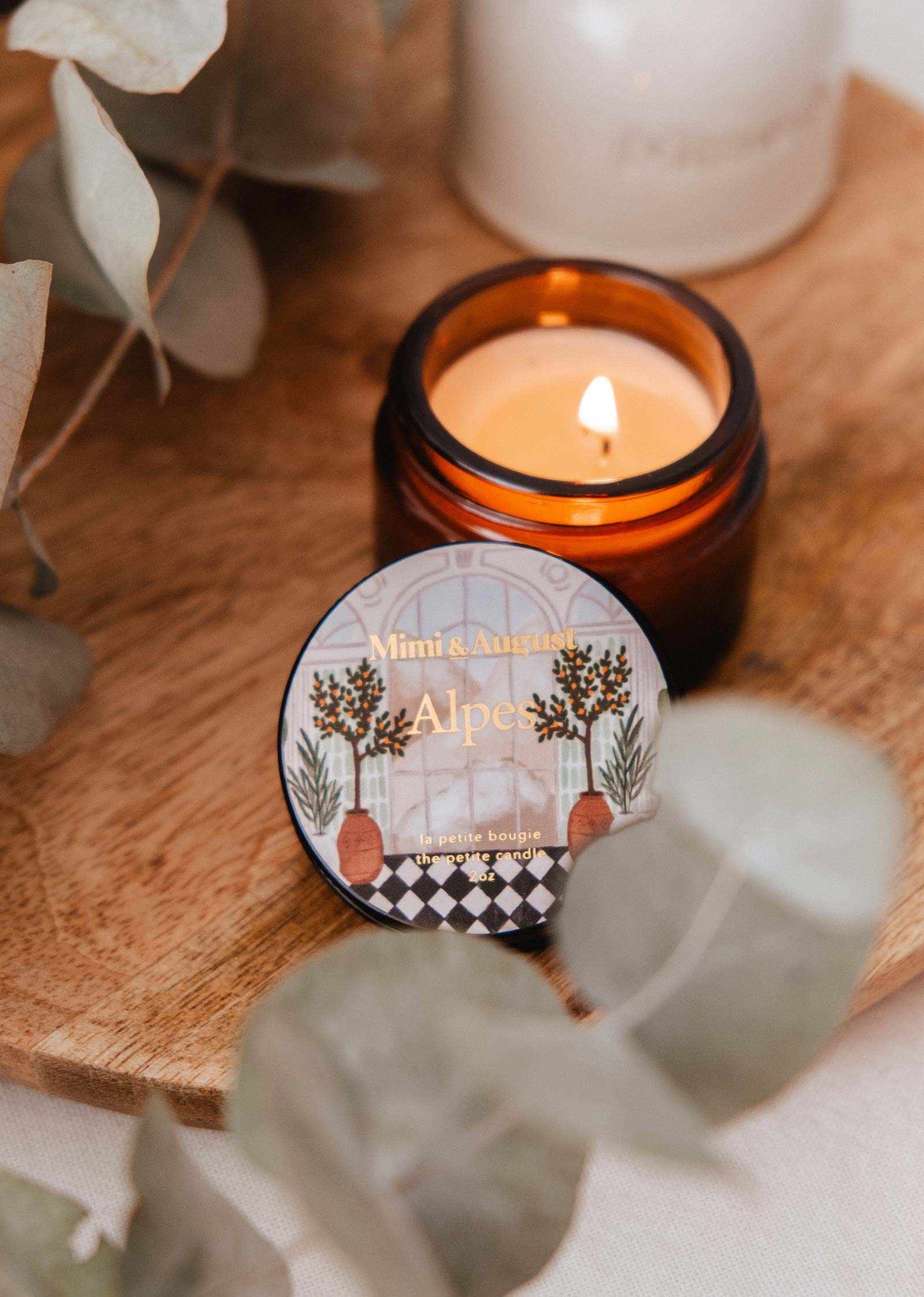 Alpes Soy Candle – Alpine Fresh Scent 2 oz | Mimi & August