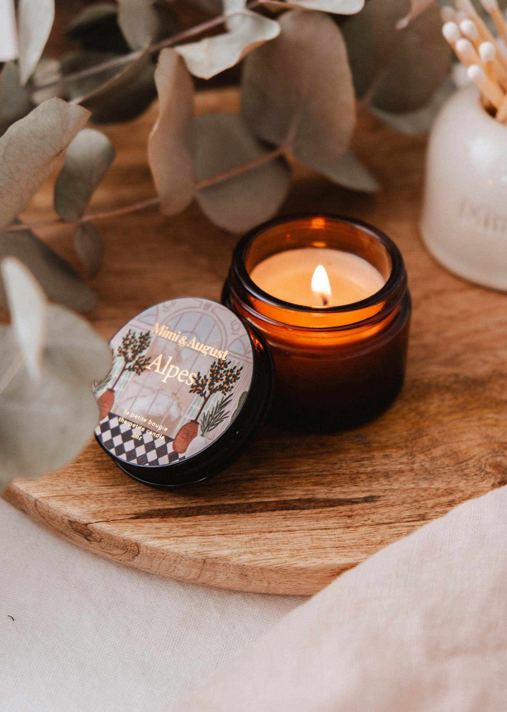 Alpes Soy Candle – Alpine Fresh Scent 2 oz | Mimi & August