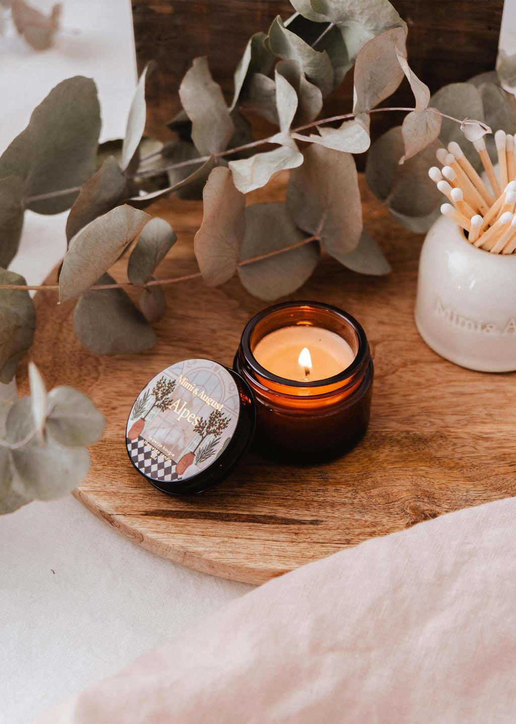 Alpes Soy Candle – Alpine Fresh Scent 2 oz | Mimi & August