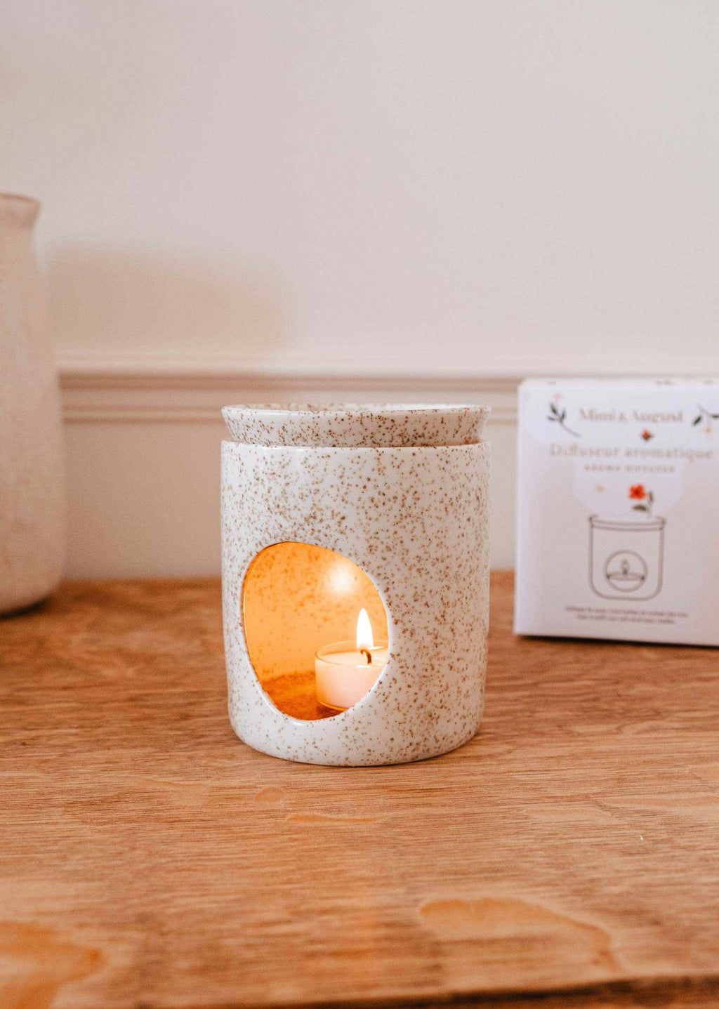Aromatic Ceramic Diffuser – Tealight Wax Melt & Oil Warmer | Mimi & August