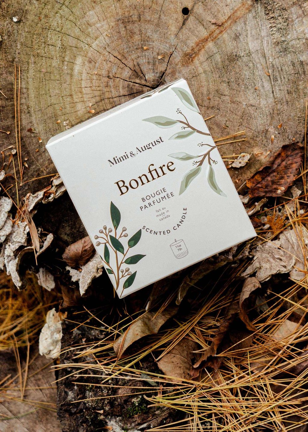 Bonfire Reusable Soy Candle – Cedar, Vanilla & Smoke | Mimi & August