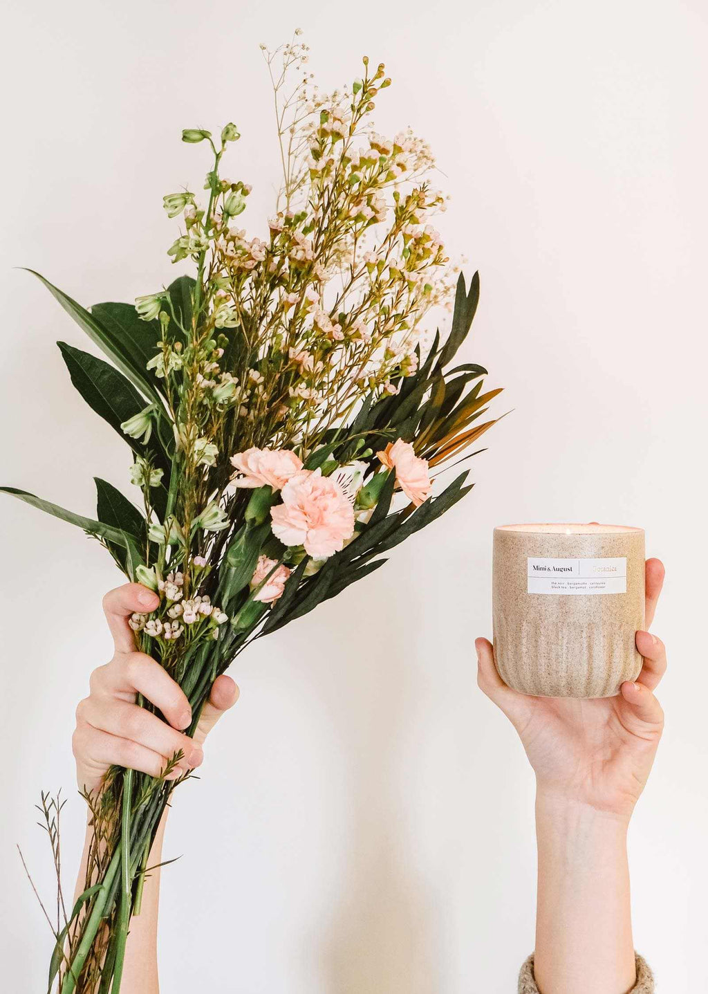 Botanica Reusable Soy Candle – Black Tea, Bergamot & Cornflower | Mimi & August