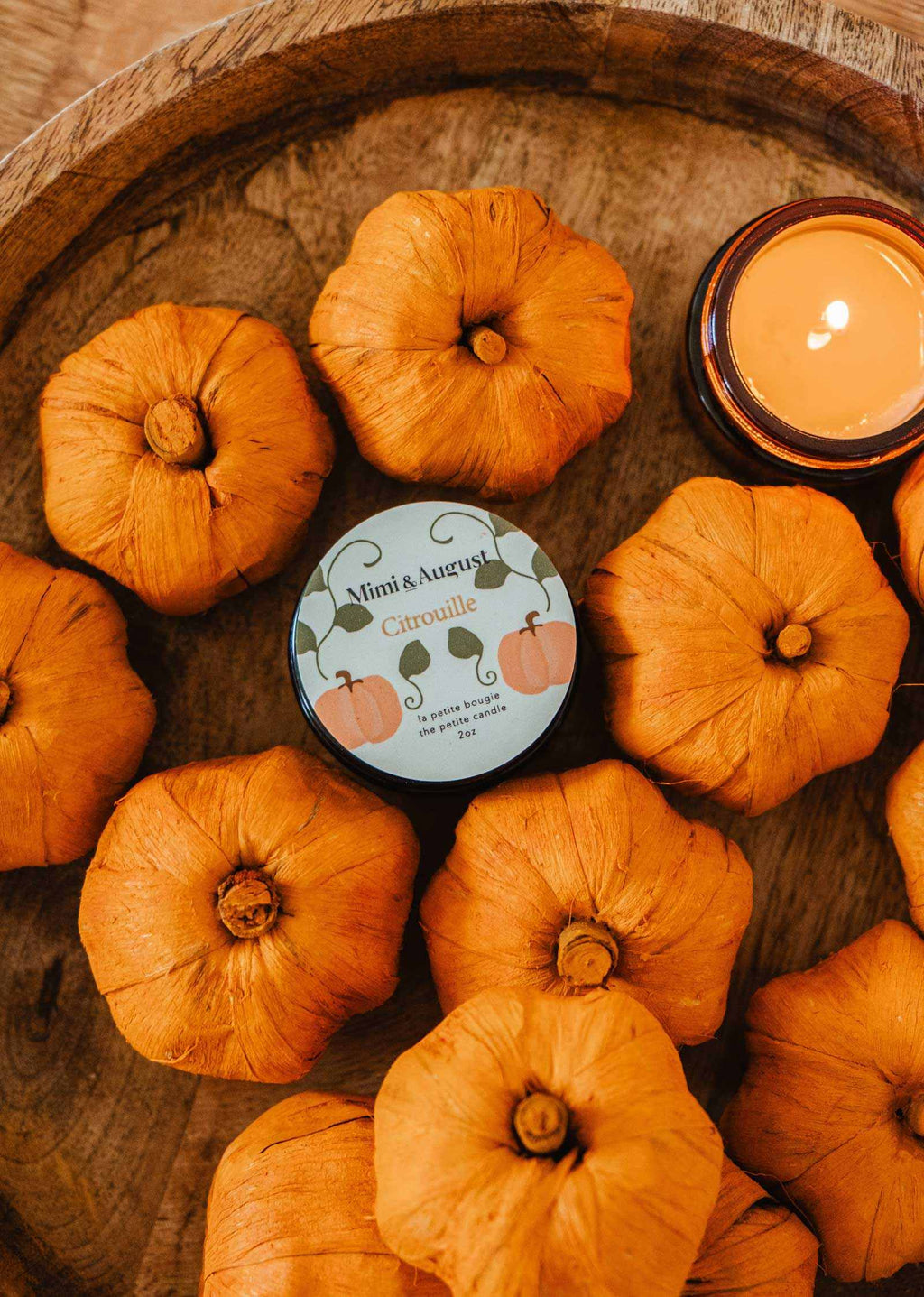 Citrouille Reusable Soy Candle – Pumpkin Spice Scent | Mimi & August