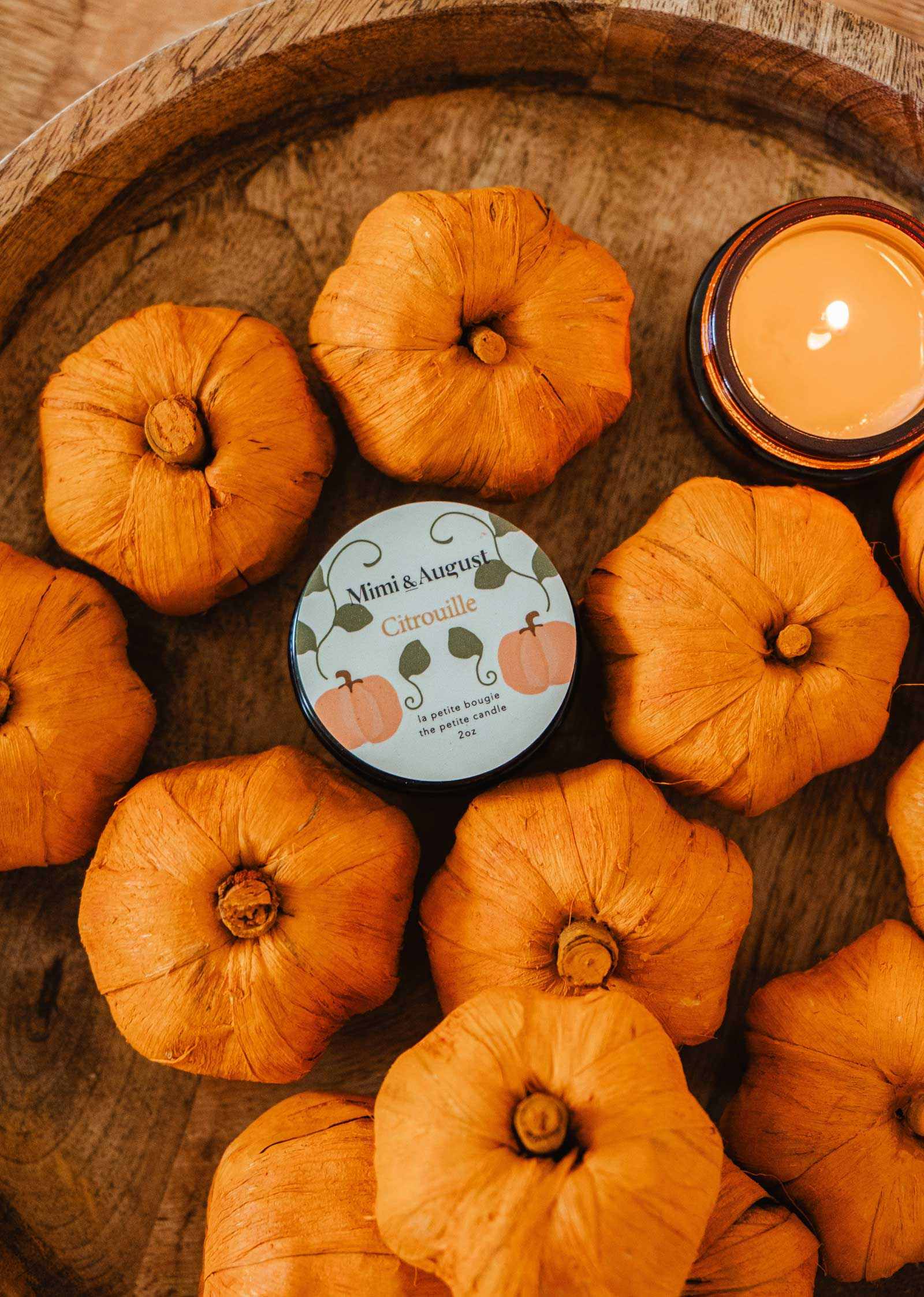 Citrouille Reusable Soy Candle – Pumpkin Spice Scent | Mimi & August