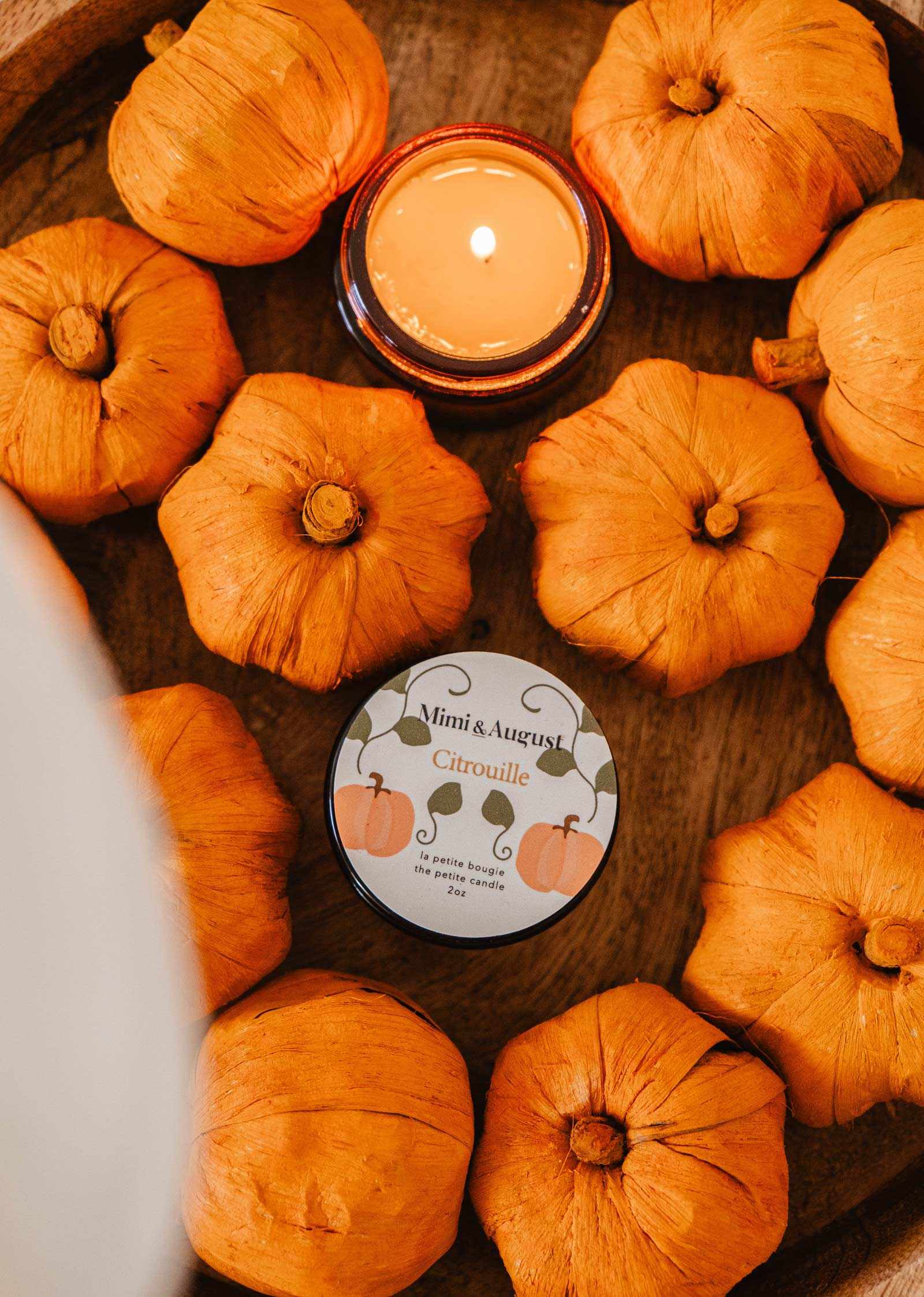 Citrouille Reusable Soy Candle – Pumpkin Spice Scent | Mimi & August