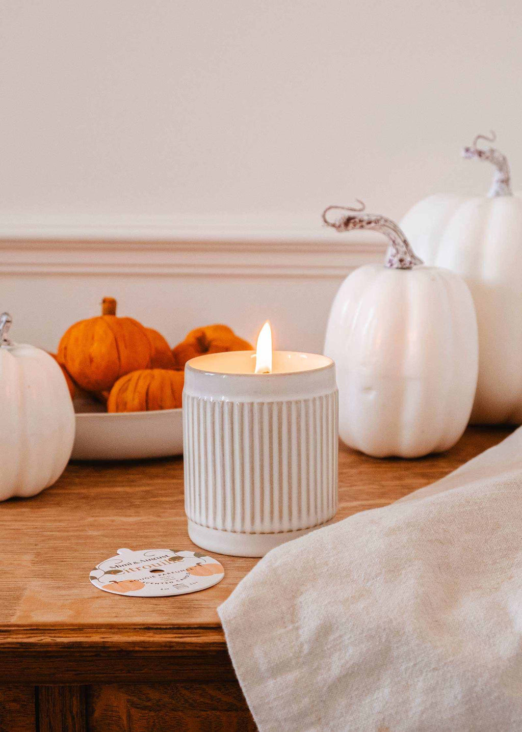 Citrouille Reusable Soy Candle – Pumpkin Spice Scent | Mimi & August
