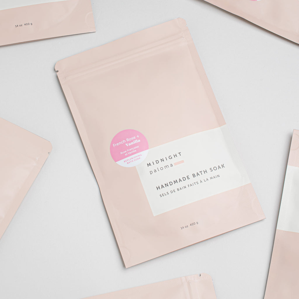 Bain moussant régénérant Rose Française et Vanille