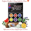 Zen & Hearth – Bombes de douche pour femmes – Coffret cadeau d'aromathérapie de 6 pièces, bombes de douche naturelles aux huiles essentielles pour la relaxation, le bien-être et les cadeaux de fête des mères pour maman, épouse, grand-mère