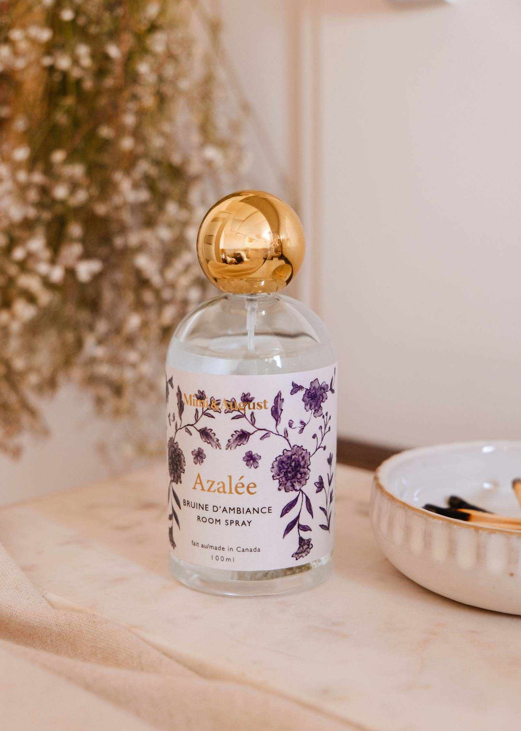 Azalée Room Spray – White Tea, Jasmine & Soft Woods | Mimi & August