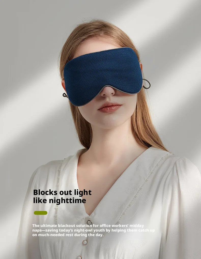 Masque de nuit en soie glacée | Masque bloquant la lumière, respirant et double-face chaud et froid