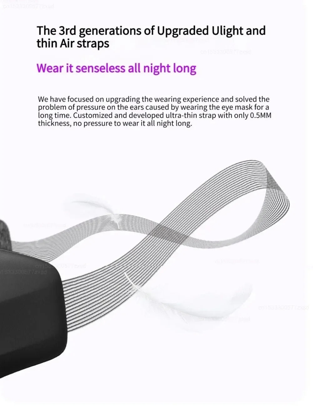 Masque de sommeil Dreamlight 4S 3D | Occultation totale et confort ergonomique
