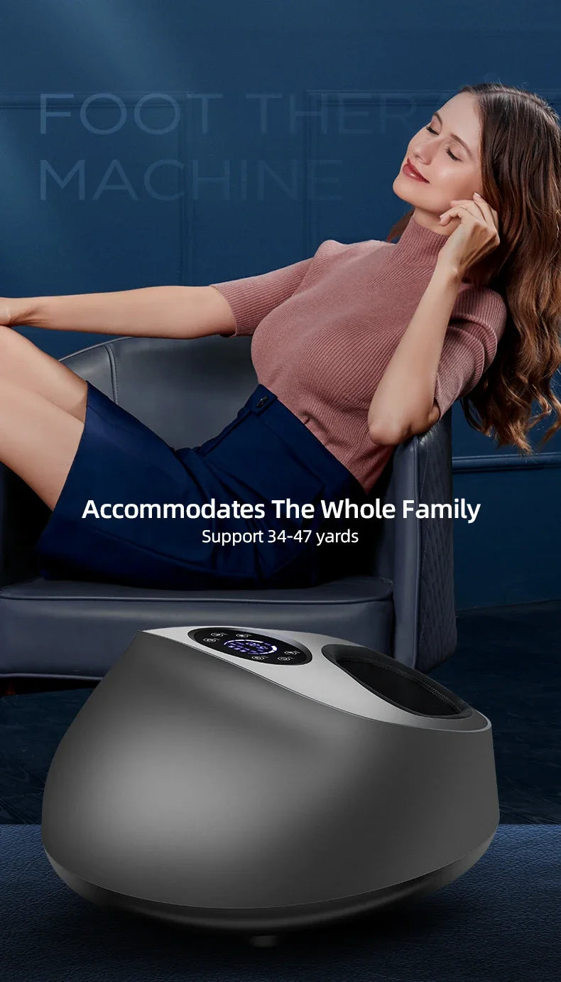 Luxury 6D Airbag Foot Massager with Heat & Remote Control