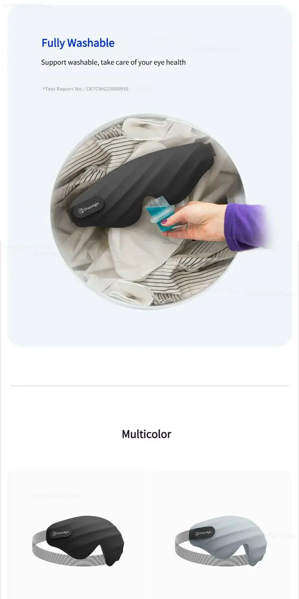 Masque de sommeil Dreamlight 4S 3D | Occultation totale et confort ergonomique