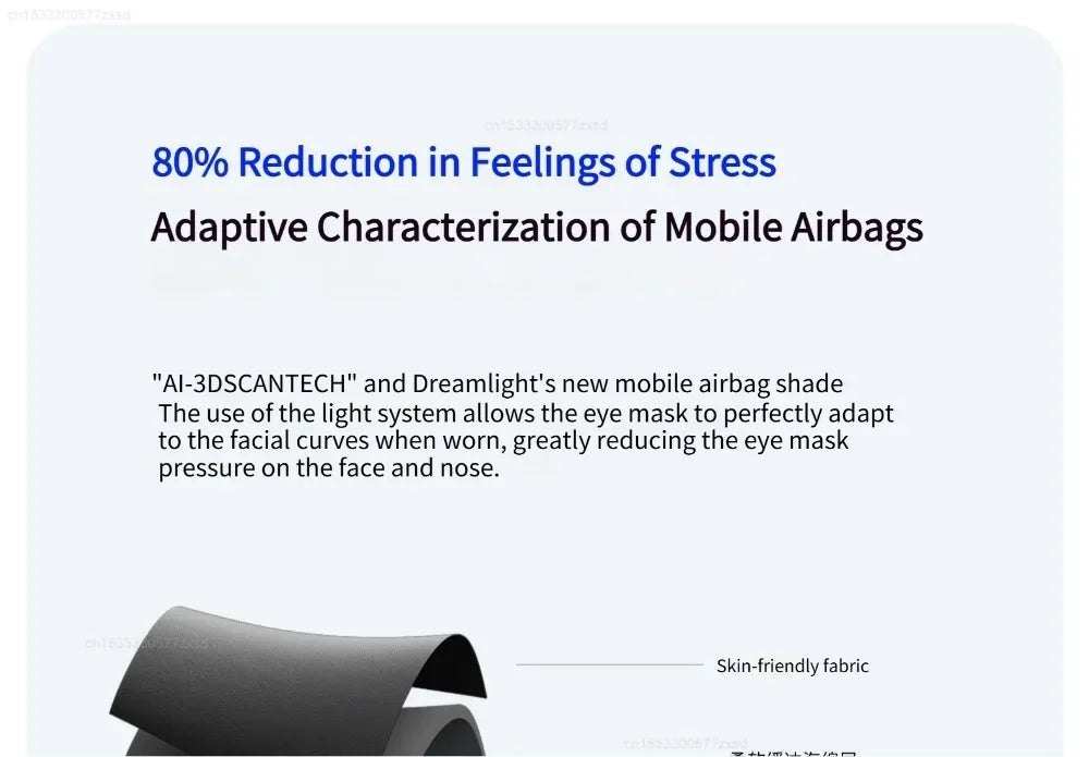 Masque de sommeil Dreamlight 4S 3D | Occultation totale et confort ergonomique