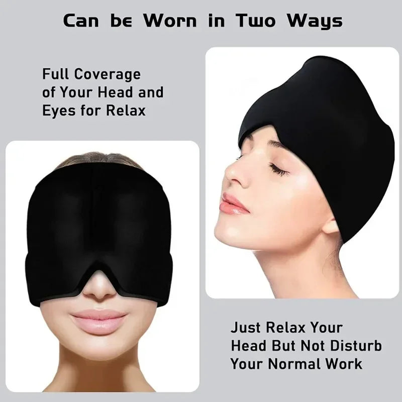 Bandeau Gel Anti-Migraine et Céphalées | Thérapie Chaude et Froide Couverture à 360°