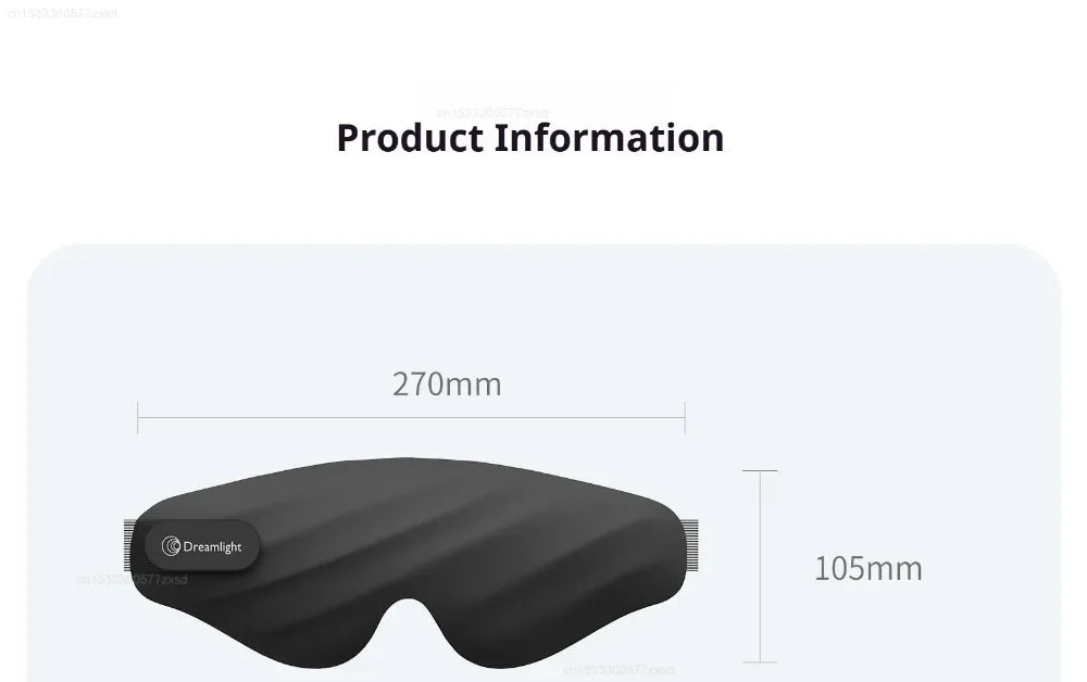 Masque de sommeil Dreamlight 4S 3D | Occultation totale et confort ergonomique