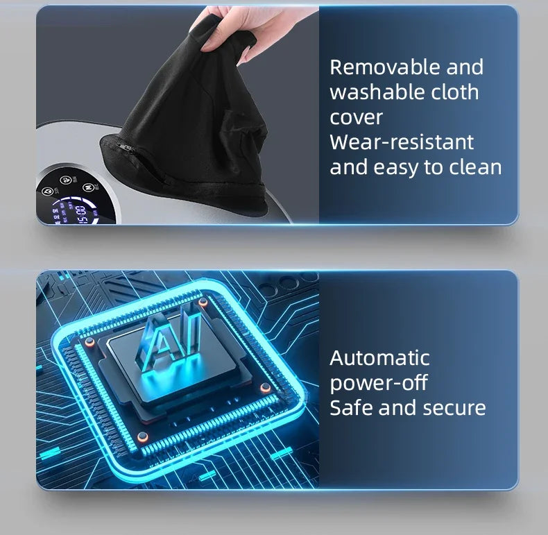 Luxury 6D Airbag Foot Massager with Heat & Remote Control