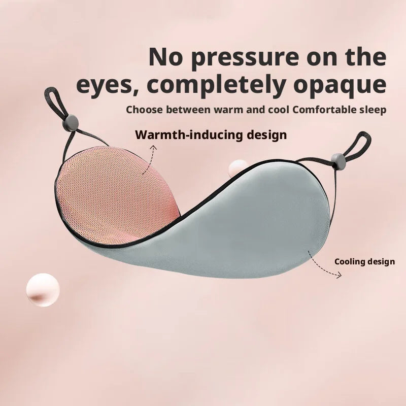 Masque de nuit en soie glacée | Masque bloquant la lumière, respirant et double-face chaud et froid