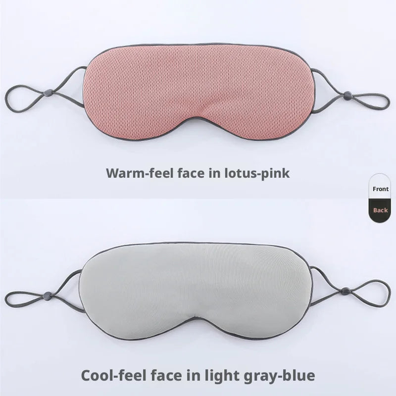 Masque de nuit en soie glacée | Masque bloquant la lumière, respirant et double-face chaud et froid