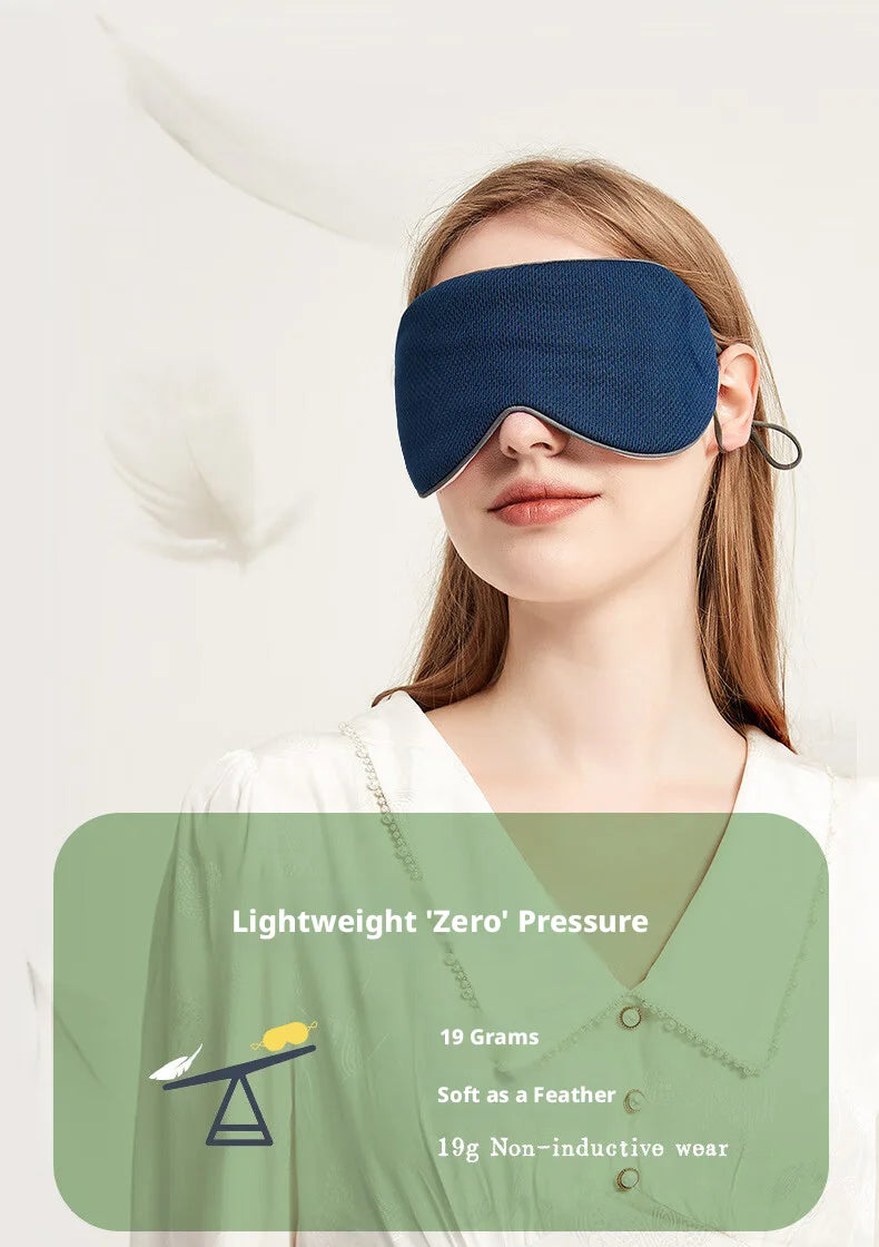 Masque de nuit en soie glacée | Masque bloquant la lumière, respirant et double-face chaud et froid
