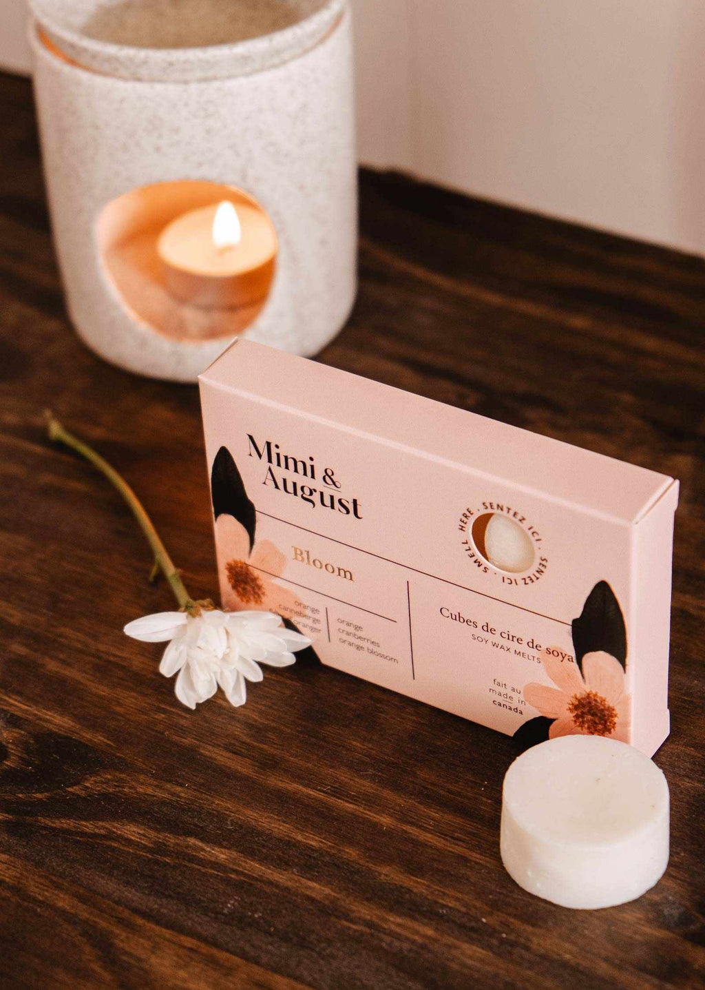 Bloom Soy Wax Melts – Orange, Cranberry & Pear | Mimi & August