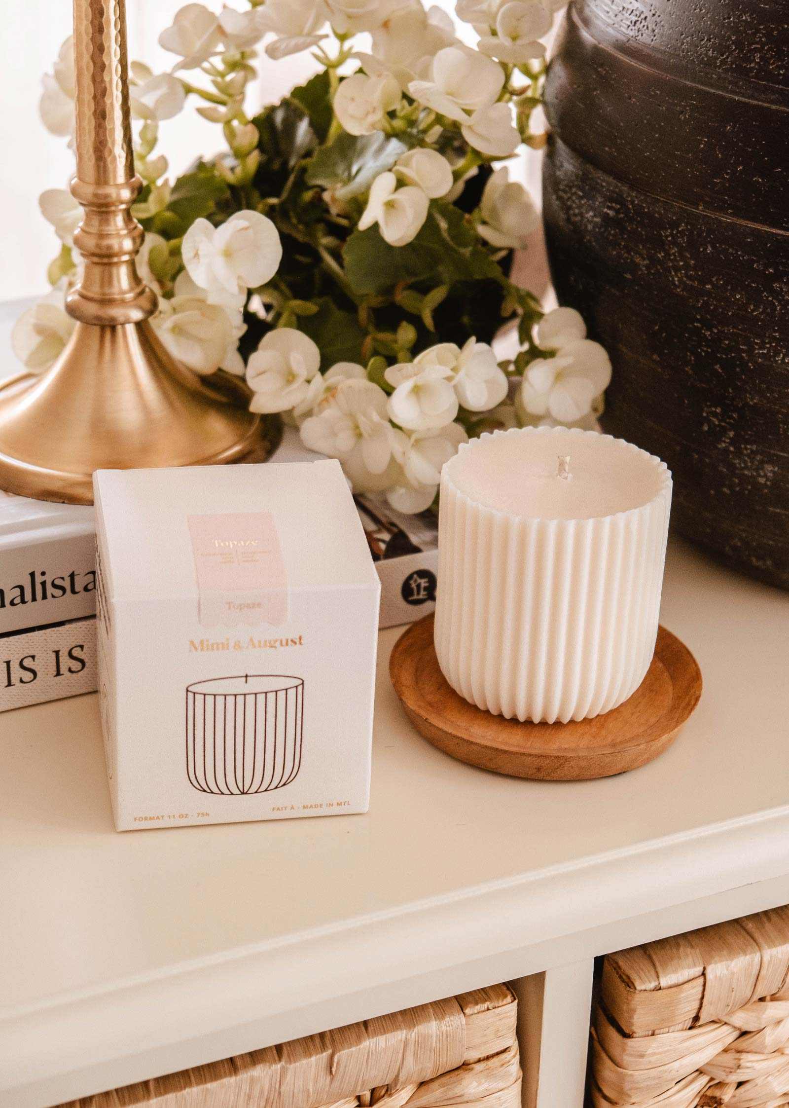 Candle Refill Topaze – Sandalwood, Coconut & Vanilla | Mimi & August