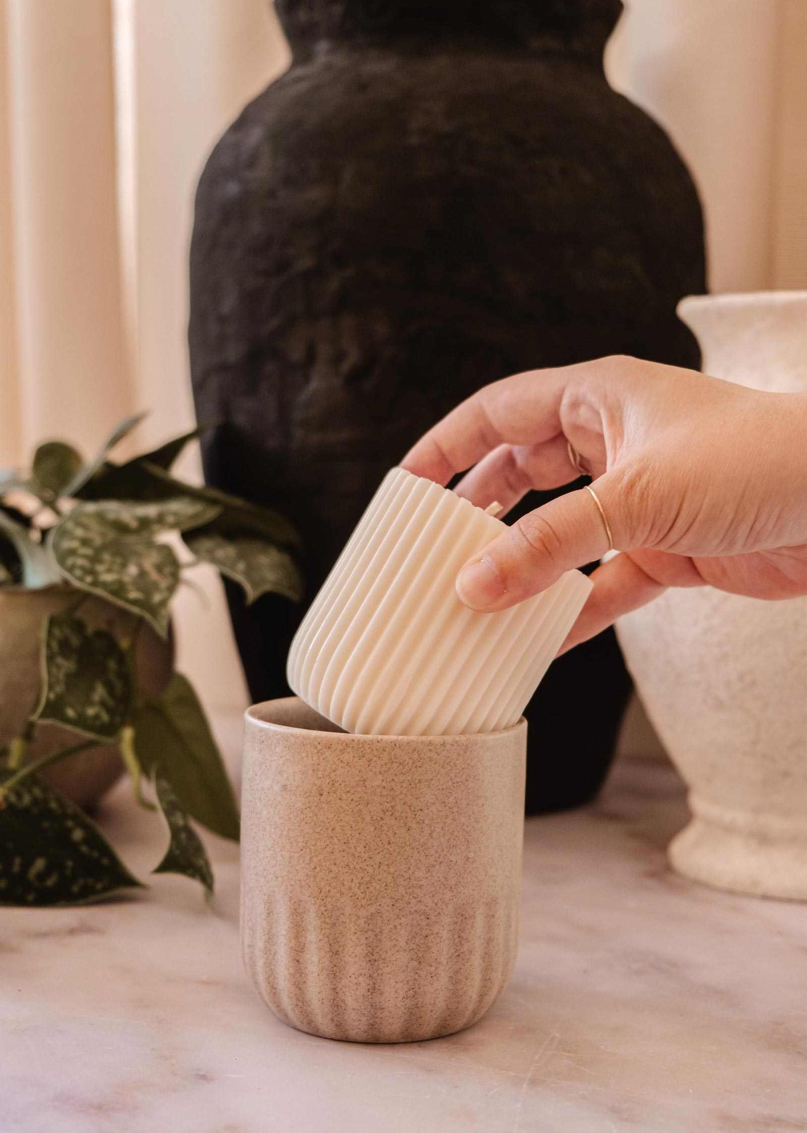 Candle Refill Topaze – Sandalwood, Coconut & Vanilla | Mimi & August