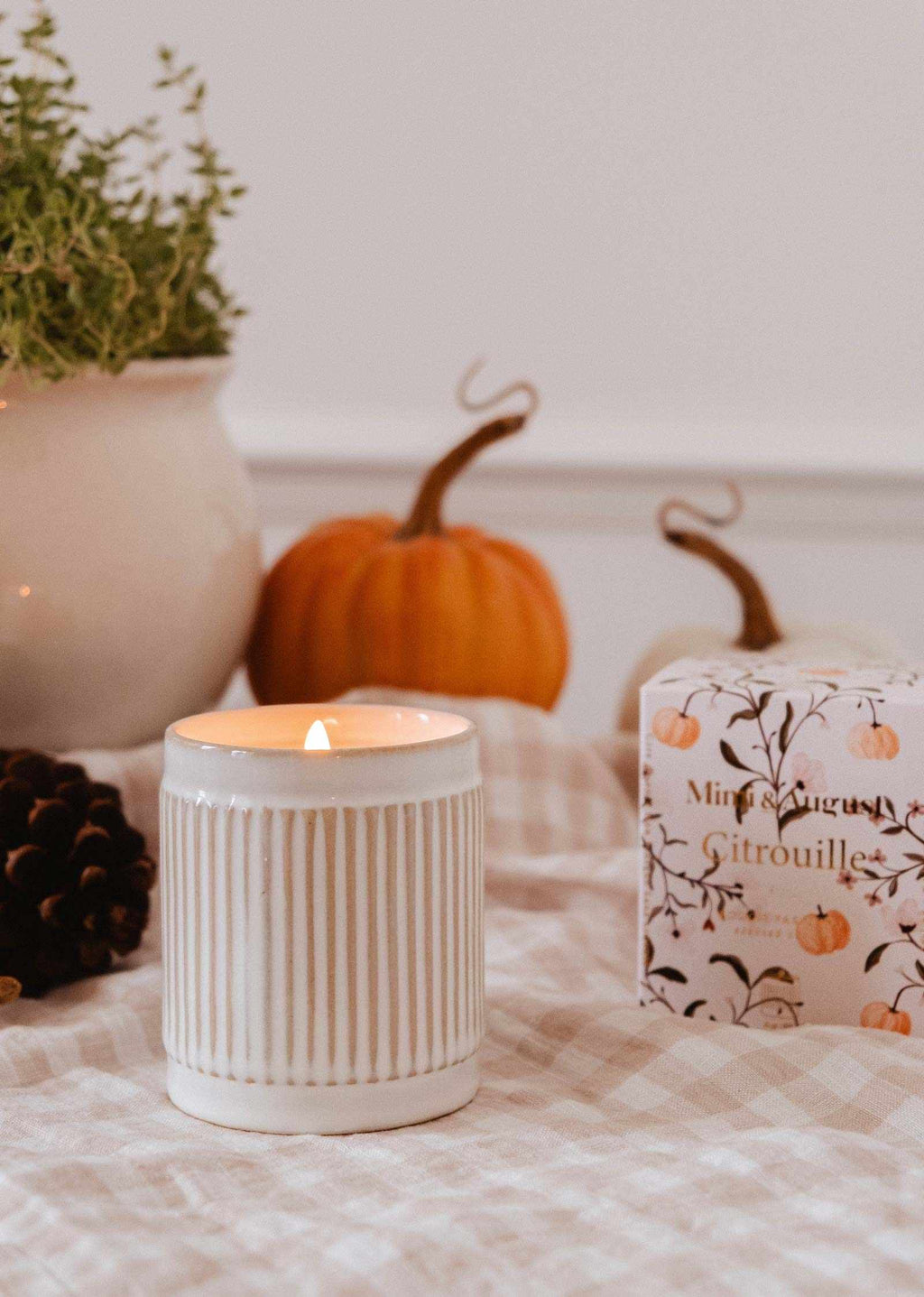 Citrouille Reusable Soy Candle – Pumpkin Spice Scent | Mimi & August