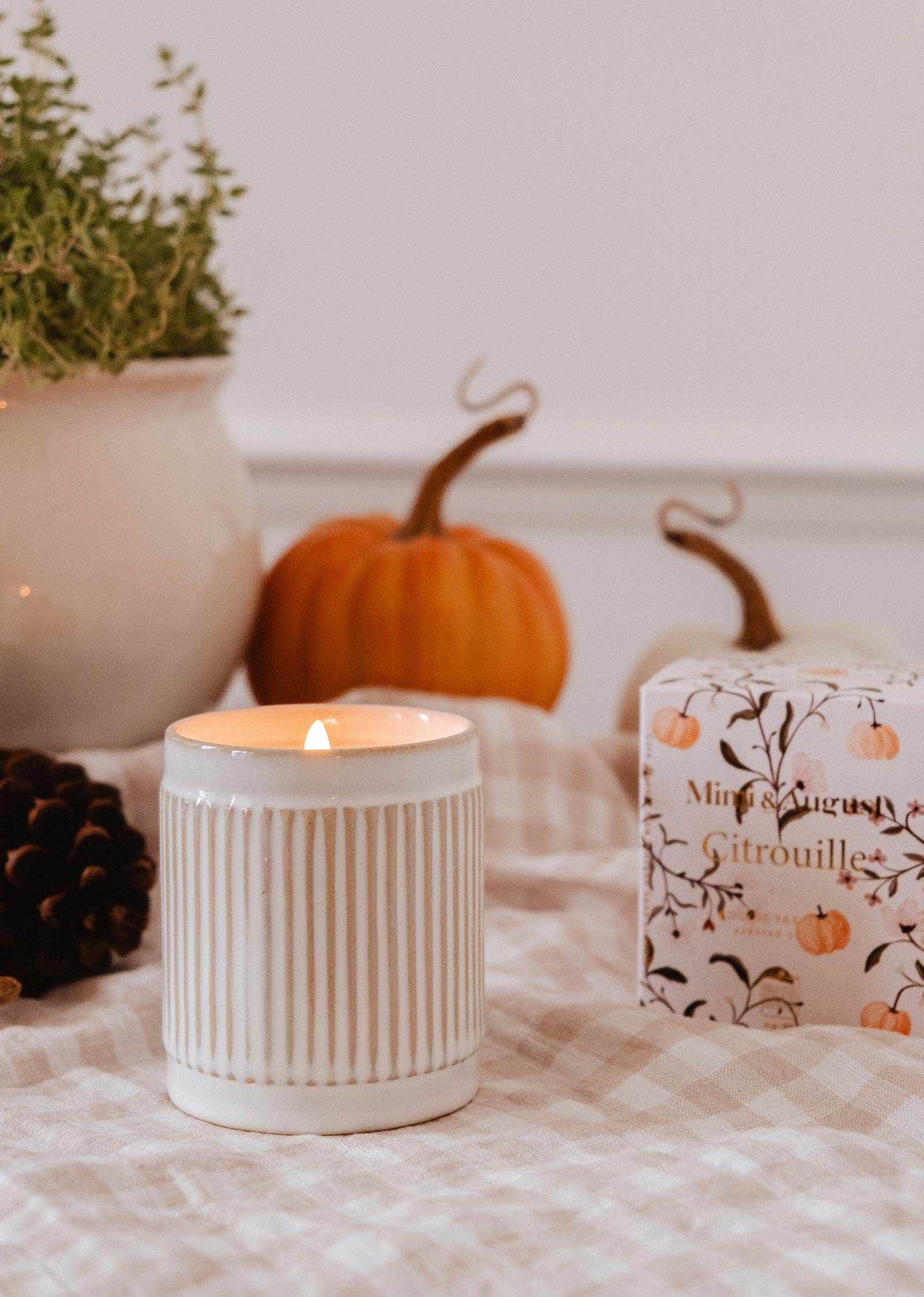 Citrouille Reusable Soy Candle – Pumpkin Spice Scent | Mimi & August