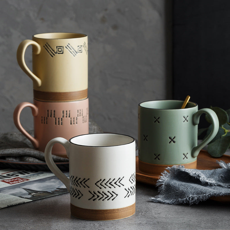 Hand-Painted Ceramic Mug — 500ml