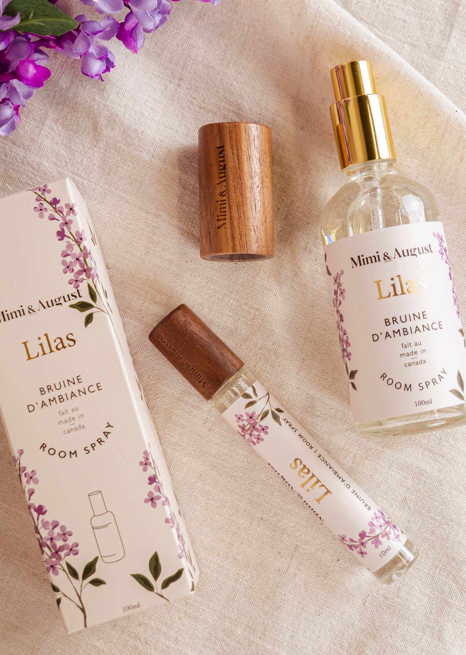 Lilas Room Spray – Pure Fresh Lilac Blossom | Mimi & August