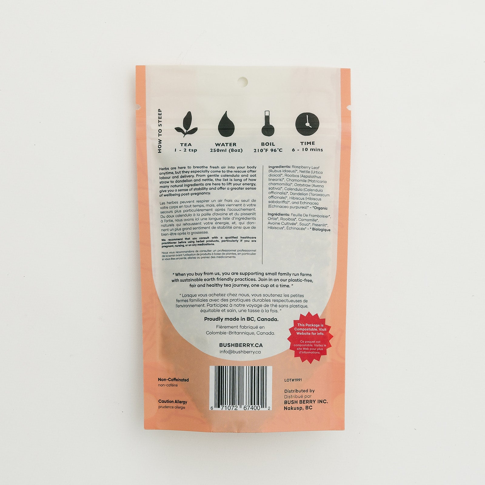 Organic Mothers Helper Postpartum Tea | Recovery & Restoration